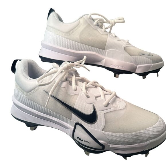 Nike Force Zoom Trout 9 Pro Baseball Metal Cleats Mens Platinum FB2907-102  13 main image 16